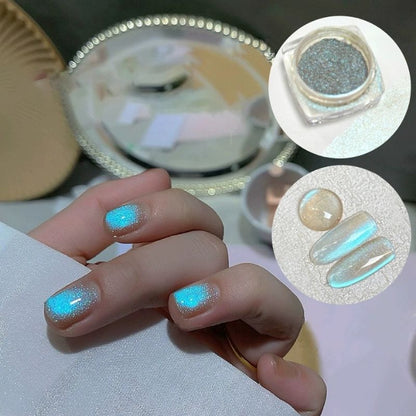 Blue Aurora Cat Eye Magnetic Powder for Resin