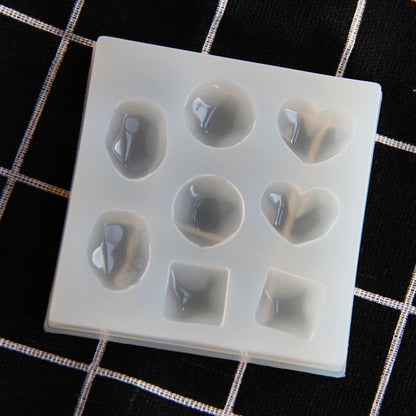 Water Ripple Heart Round Square Earrings Jewelry Accessories Resin Mold