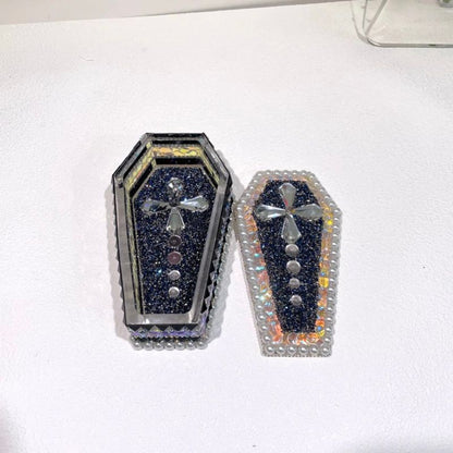 Handmade Diamond Luxury Coffin Storage Box Resin Molds
