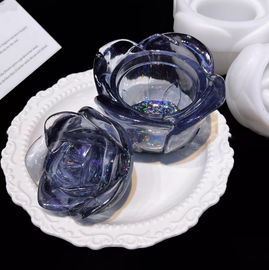 Rose Storage Jar Resin Mold Set