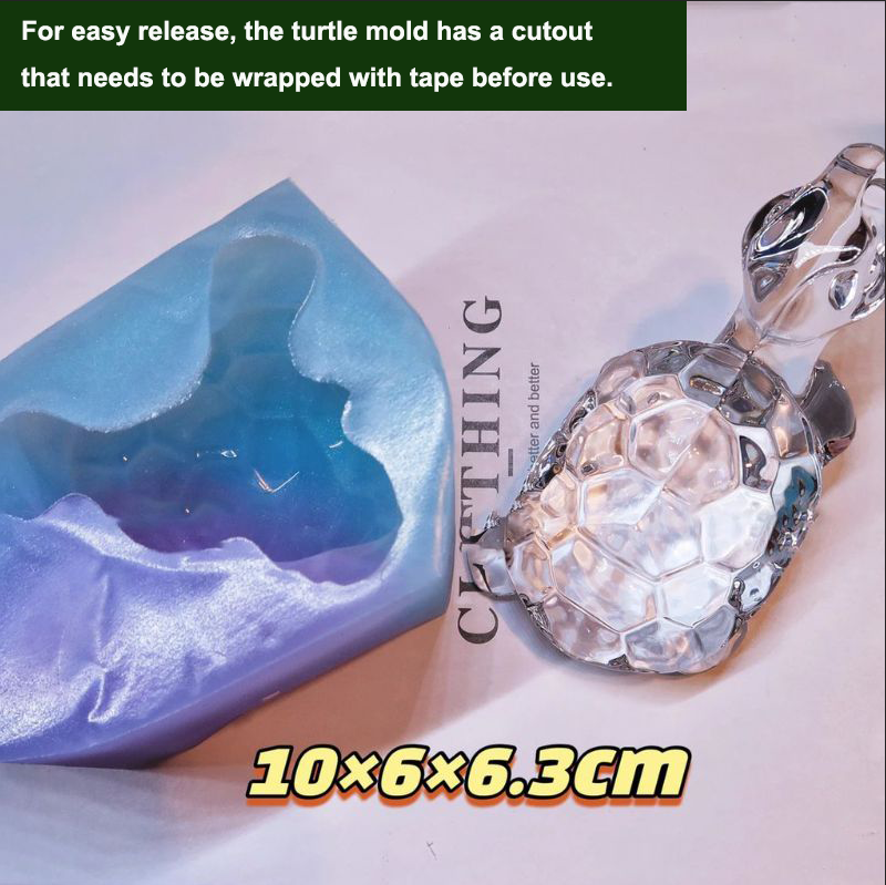 Handmade Crystal Turtle Ornament Resin Mold