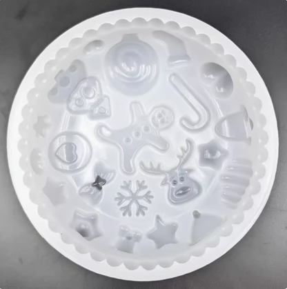 Handmade Large Size Christmas Theme Cake Mold Resin Mold