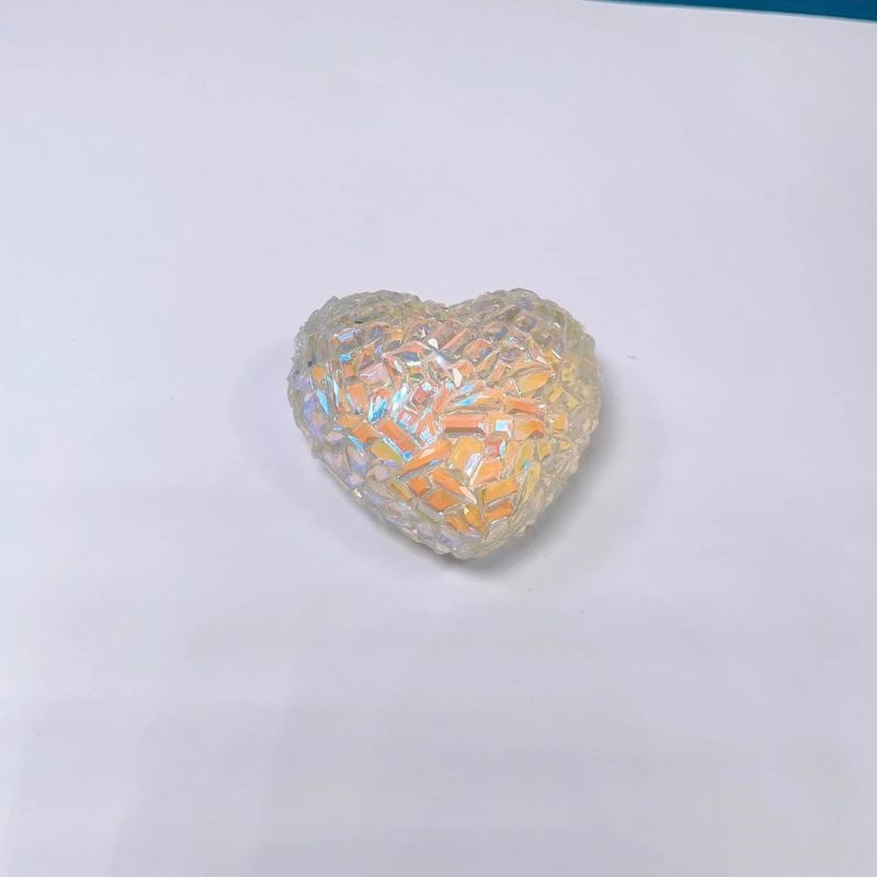 Handmade Diamond Heart Ornament Resin Mold