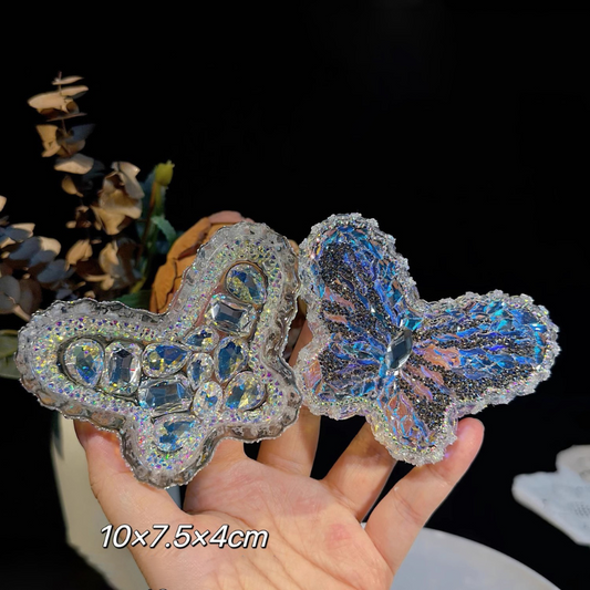 Handmade Diamond Butterfly Storage Box Resin Mold