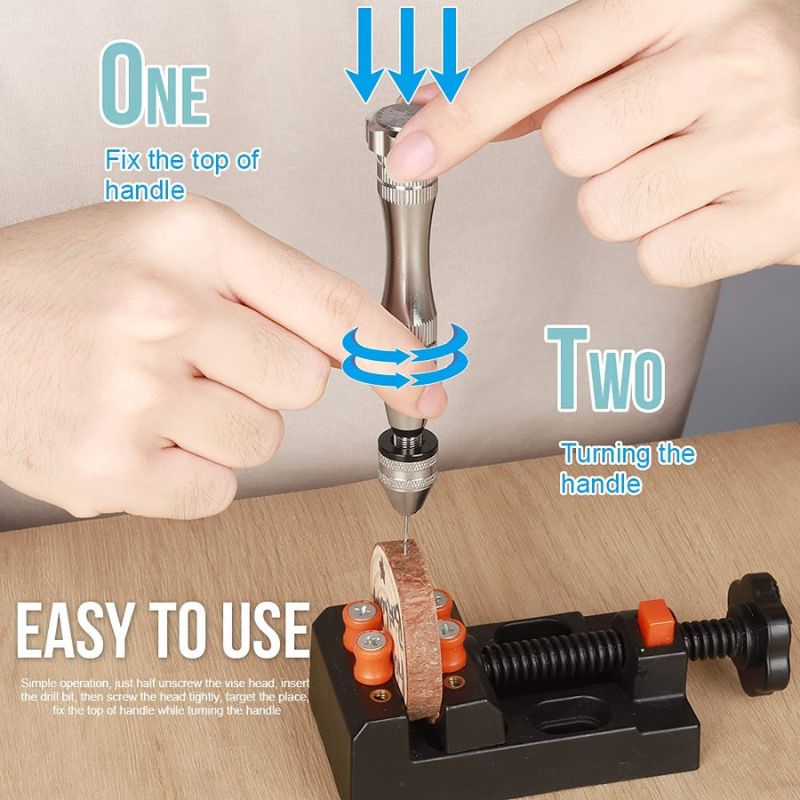 Resin Drilling Tools Pin Vise for Resin Casting Molds Resin Drill with IntoResin