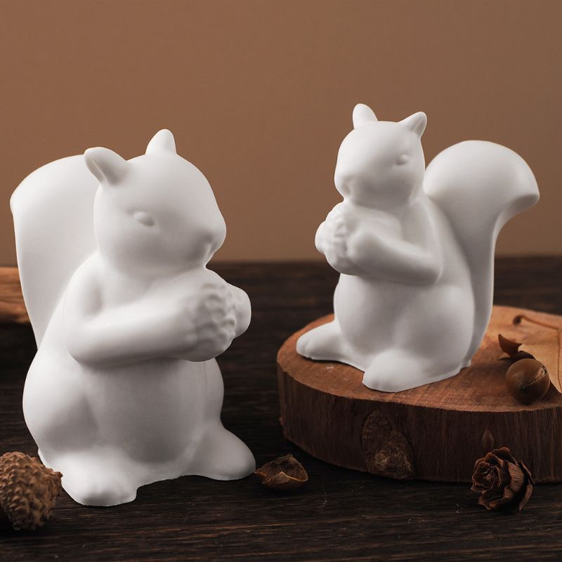 2pcs Squirrel Ornament Resin Mold