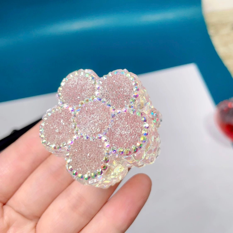 Handmade Diamond Flower Decoration Resin Mold with Hole