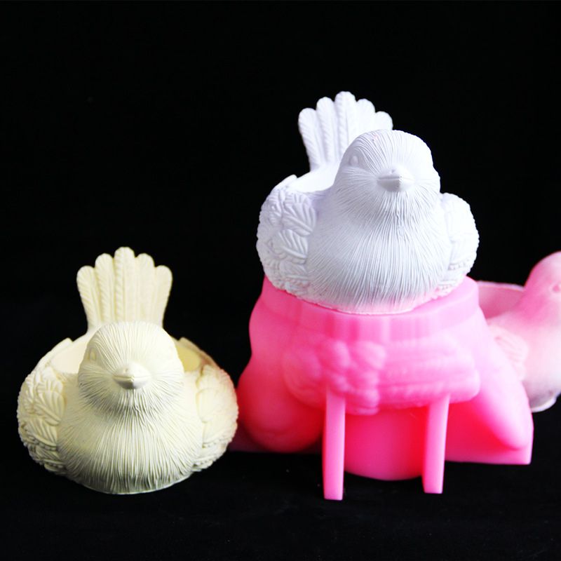 Handmade Bird Shape Storage Candle Holder Resin Molds