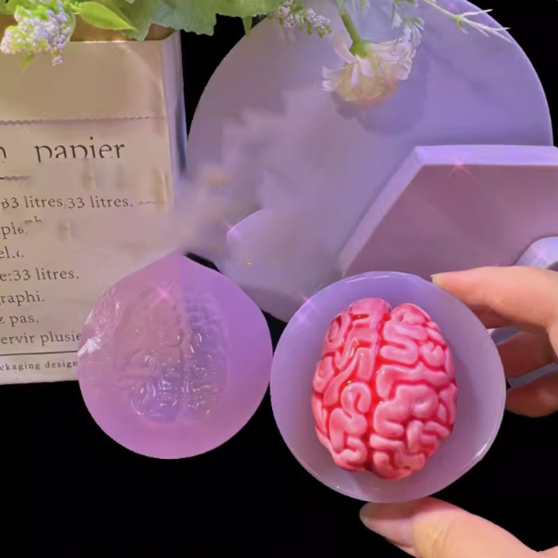 Handmade Simulation Brain Heart Decoration Resin Mold