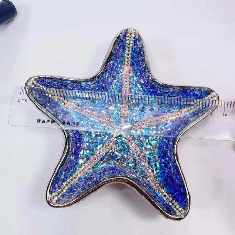 Handmade Diamond Starfish Storage Tray Resin Molds