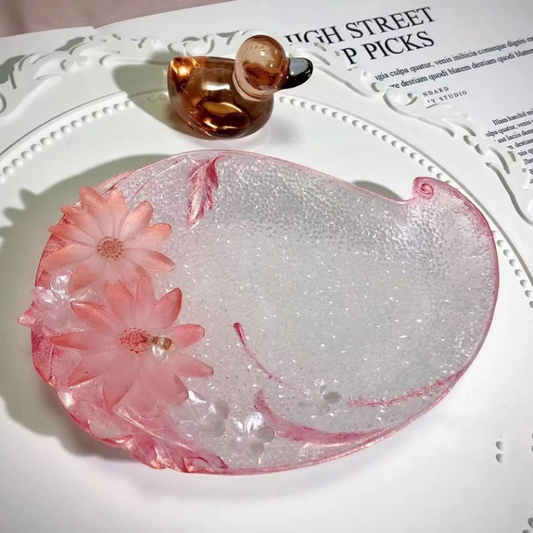 Handmade Diamond Daisy Tray Soap Storage Resin Molds