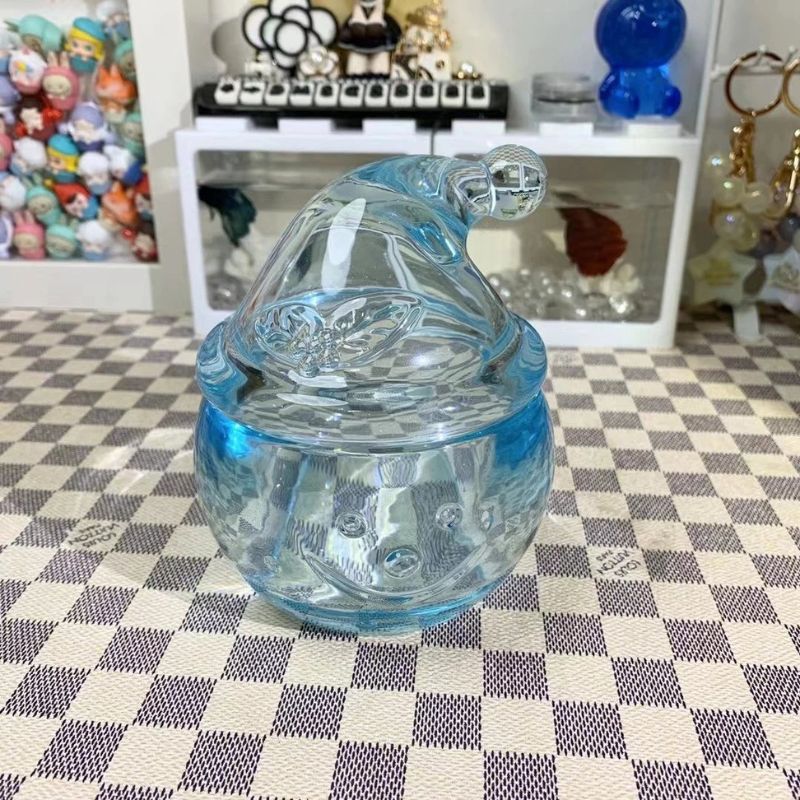 Handmade Crystal Large Capacity Snowman Storage Jar Resin Molds