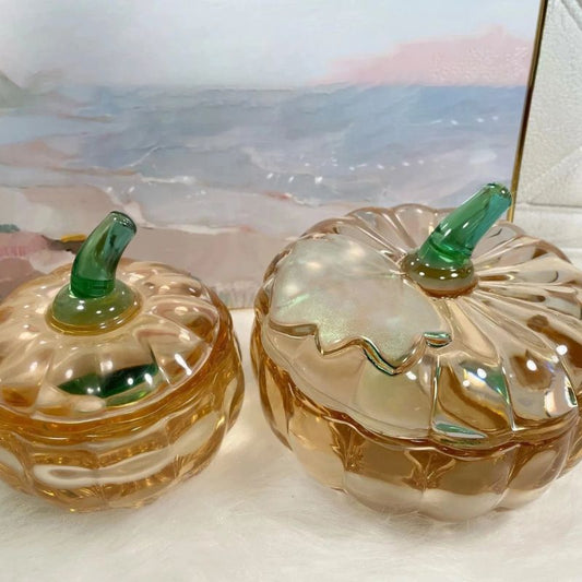 Handmade Crystal Pumpkin Storage Jar Resin Molds