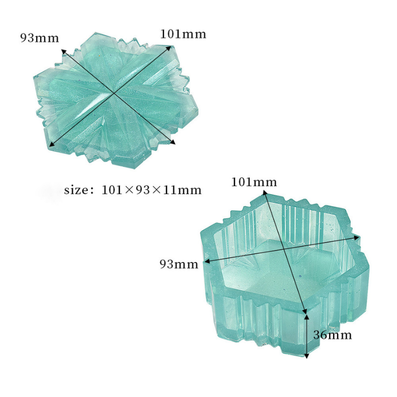 Snowflake Storage Box Decoration Resin Mould