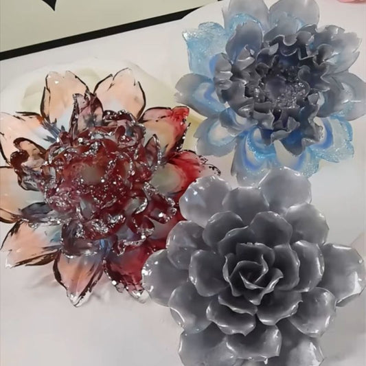 Handmade Large Size Flower Ornament Resin Mold