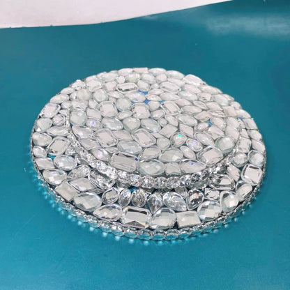 Handmade Diamond Round Plate Ornament Resin Mold