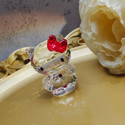 Handmade Crystal HelloKitty Ornament Resin Mold（side-cut mold）