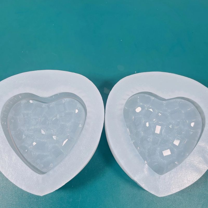 Handmade Diamond Heart Storage Box Resin Mold