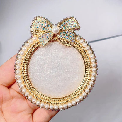 Handmade Diamond Bow Round Hanging Christmas Resin Molds