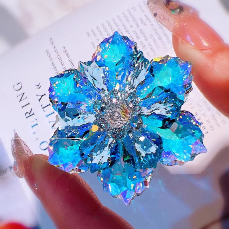 IntoResin Handmade Crystal Flower Brooch Resin Mold (Original Design)