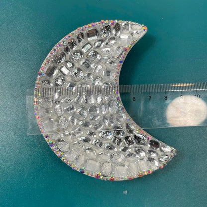 Handmade Diamond Moon Tray Resin Mold