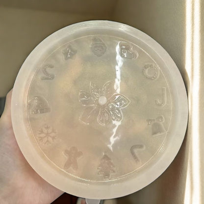 Handmade Christmas Round Clock Ornament Resin Mold