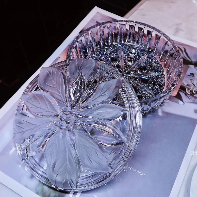 Handmade Luxury Diamond Flower Storage Box Resin Molds