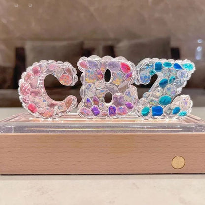 Handmade Diamond 26 Alphabet Decoration Resin Mold