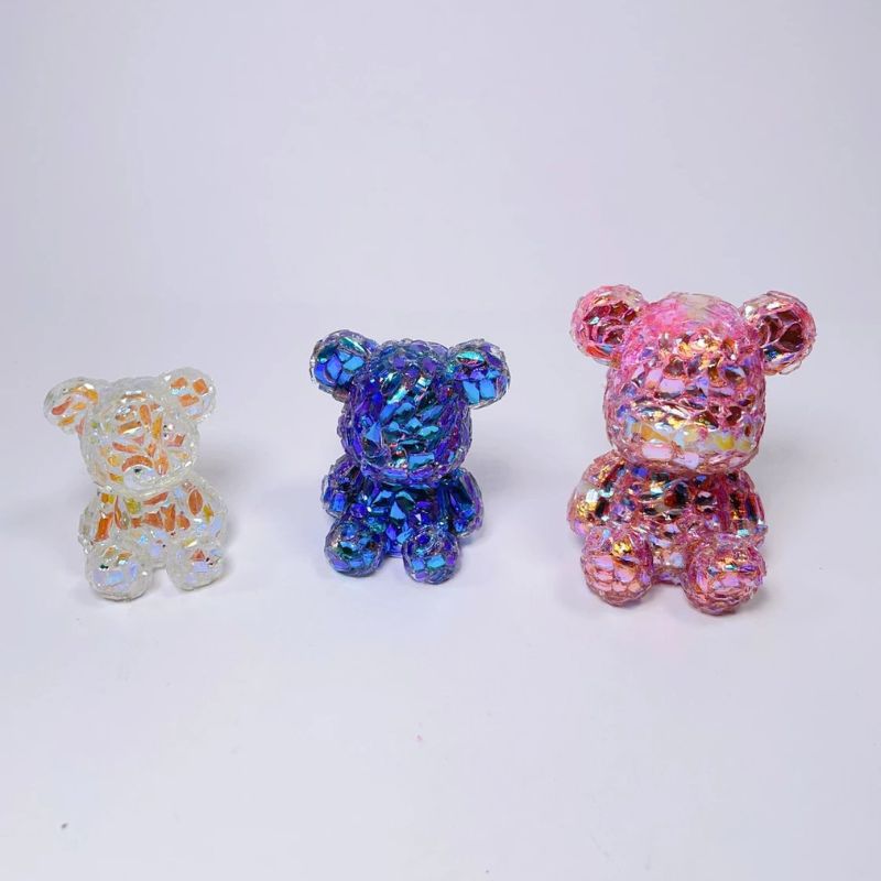 Handmade Diamond Bear Resin Mold