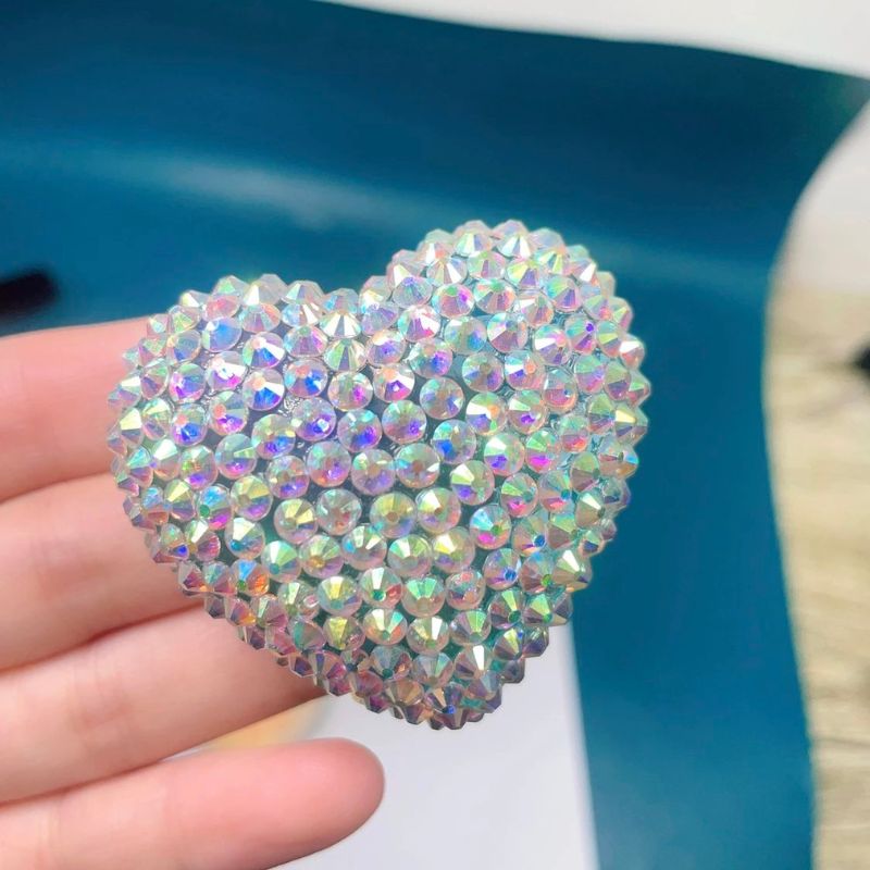 Handmade Diamond Heart Ornament Resin Mold