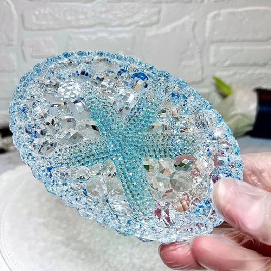 Handmade Diamond Starfish Tray Resin Mold