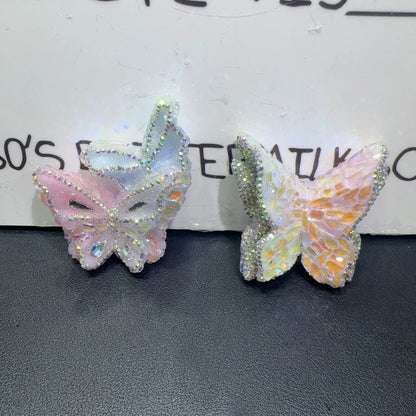 Handmade Diamond Double Layer Butterfly Wings Ornament Resin Mold