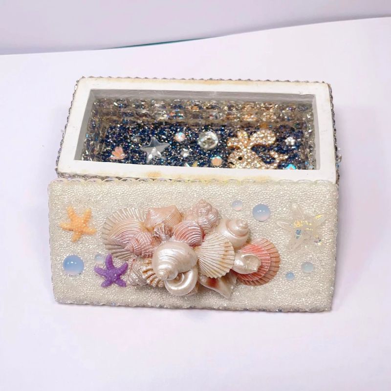 Handmade Diamond Sea Creature Storage Box Resin Molds