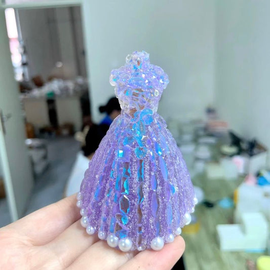 Handmade Diamond Wedding Dress Resin Mold