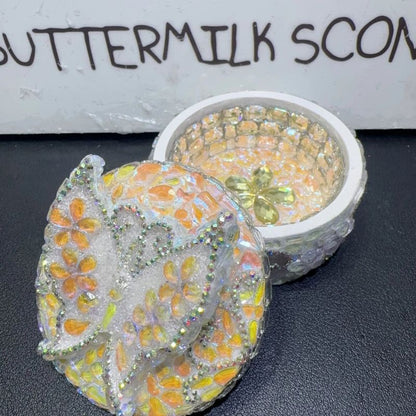 Handmade Diamond 3D Butterfly Storage Jar Resin Molds