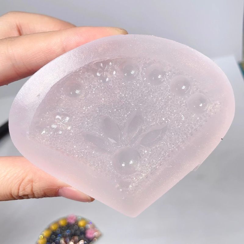 Handmade Diamond Fan Decoration Resin Mold