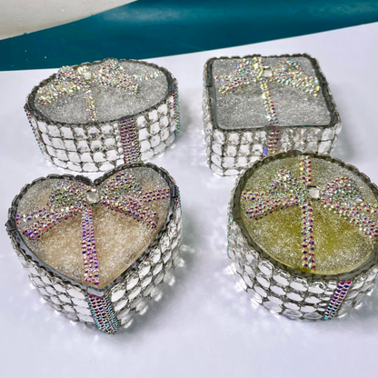 Handmade Diamond Gift Box Storage Resin Mold