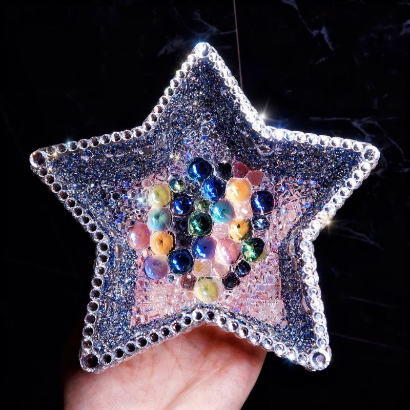 Handmade Diamond Extra Large Capacity Pentagram Storage Resin Molds