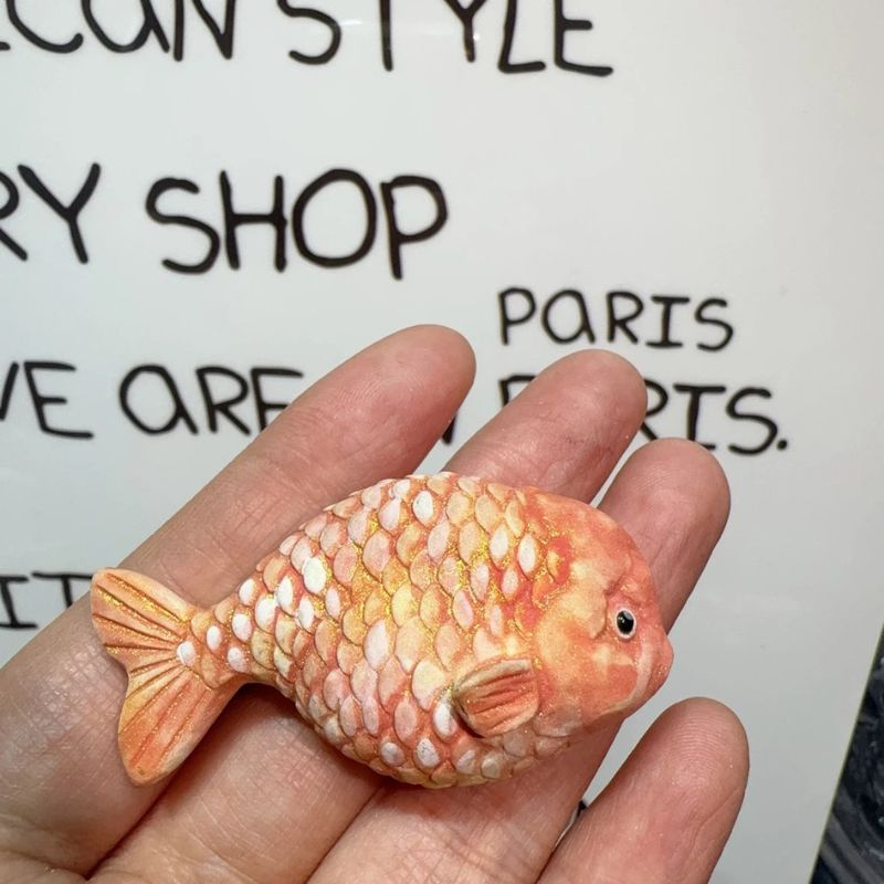 Handmade Fat Head Goldfish Ornament Resin Mold