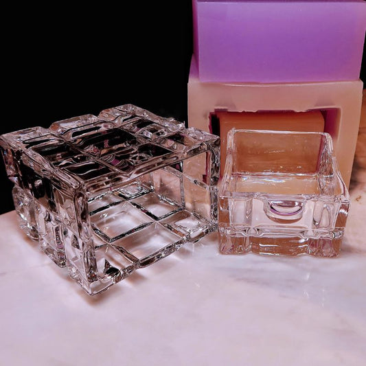 Handmade Crystal Drawer Storage Box Set Resin Molds