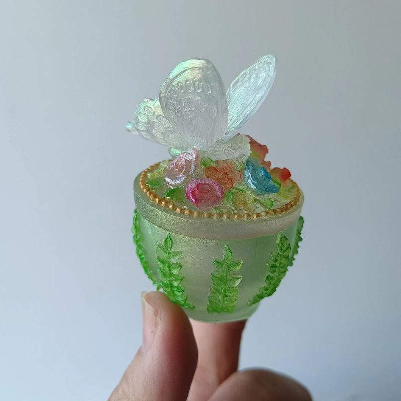 Handmade Fluttering Butterfly Storage Box Resin Molds