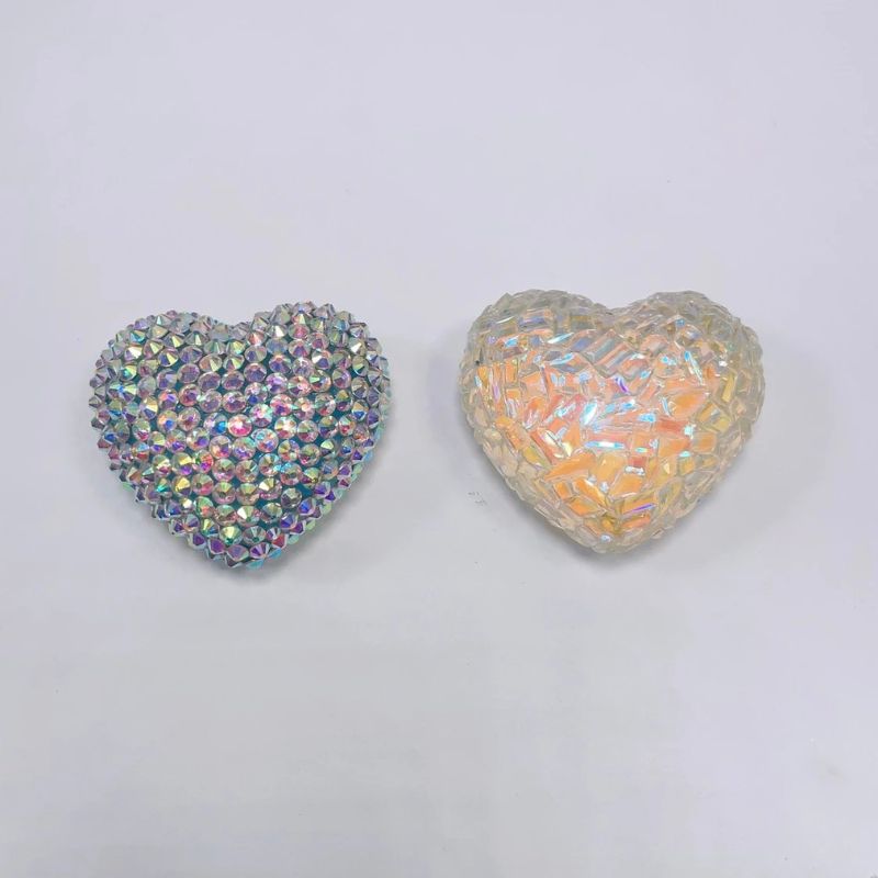 Handmade Diamond Heart Ornament Resin Mold