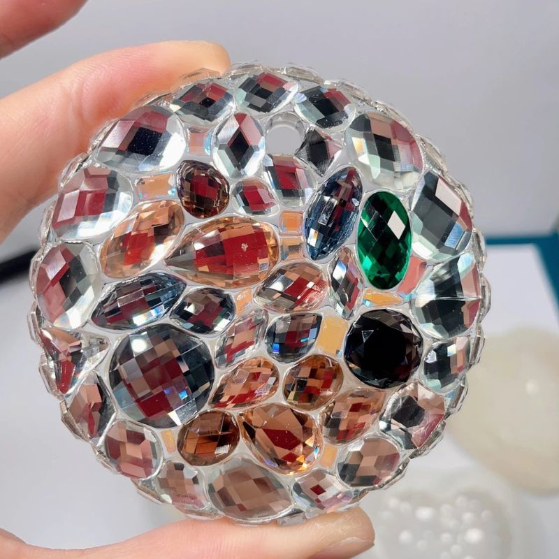 Handmade Diamond Hanging Decoration with Hole Resin Mold