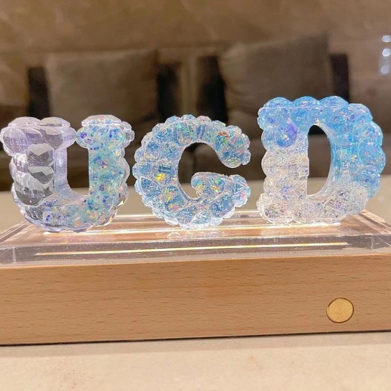 Handmade Diamond 26 Alphabet Decoration Resin Mold