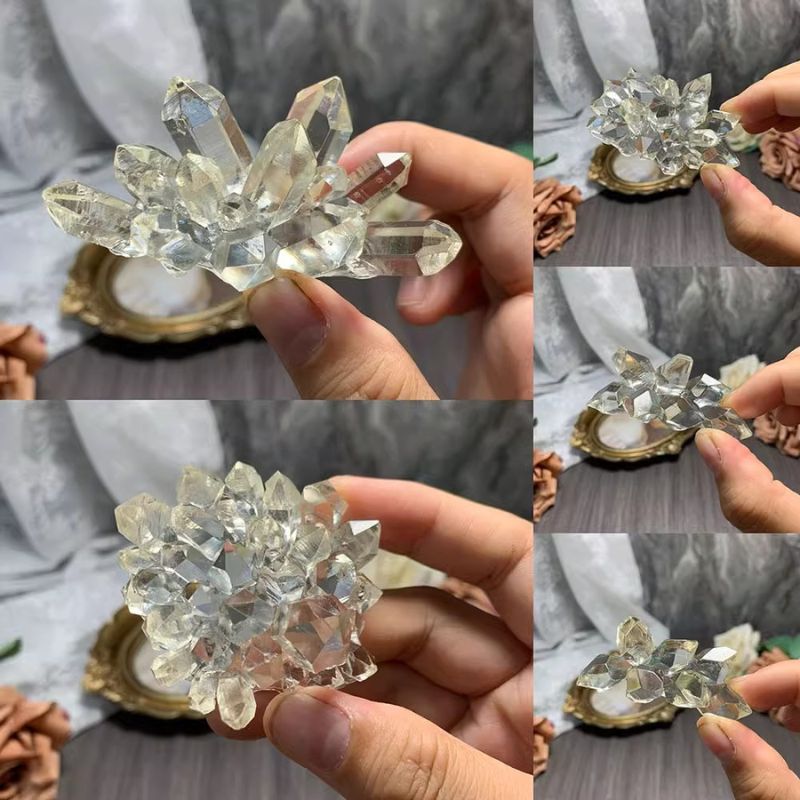 Handmade 5 in 1 Ultra Crystal Cluster Ornament Resin Molds