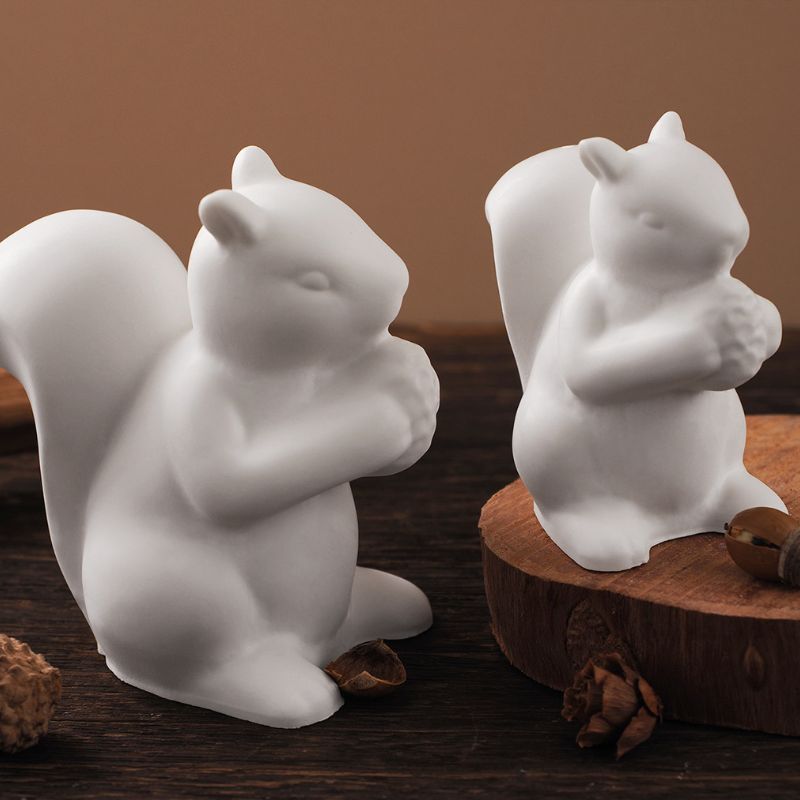 2pcs Squirrel Ornament Resin Mold