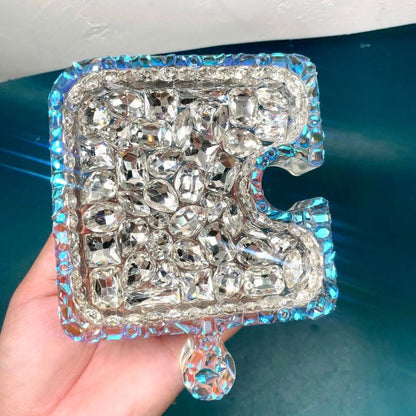 Handmade Diamond Patchwork Tray Ornament Resin Mold