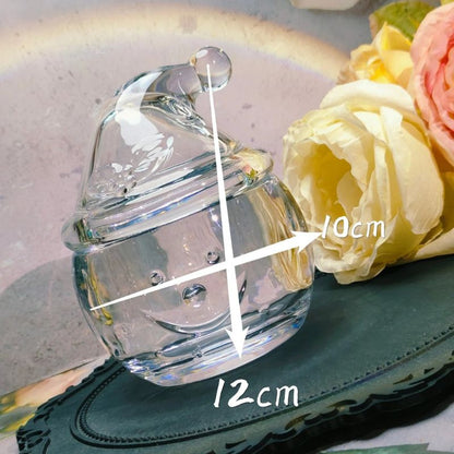 Handmade Crystal Large Capacity Snowman Storage Jar Resin Molds