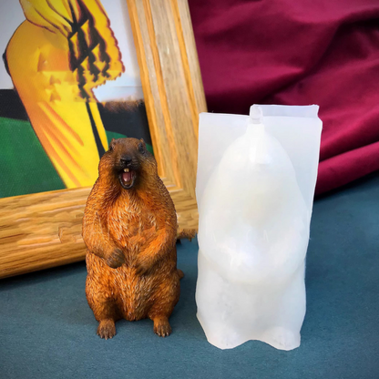 Handmade Groundhog Ornament Resin Mold