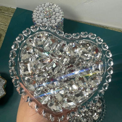 Handmade Diamond Heart Dish Storage Resin Mold